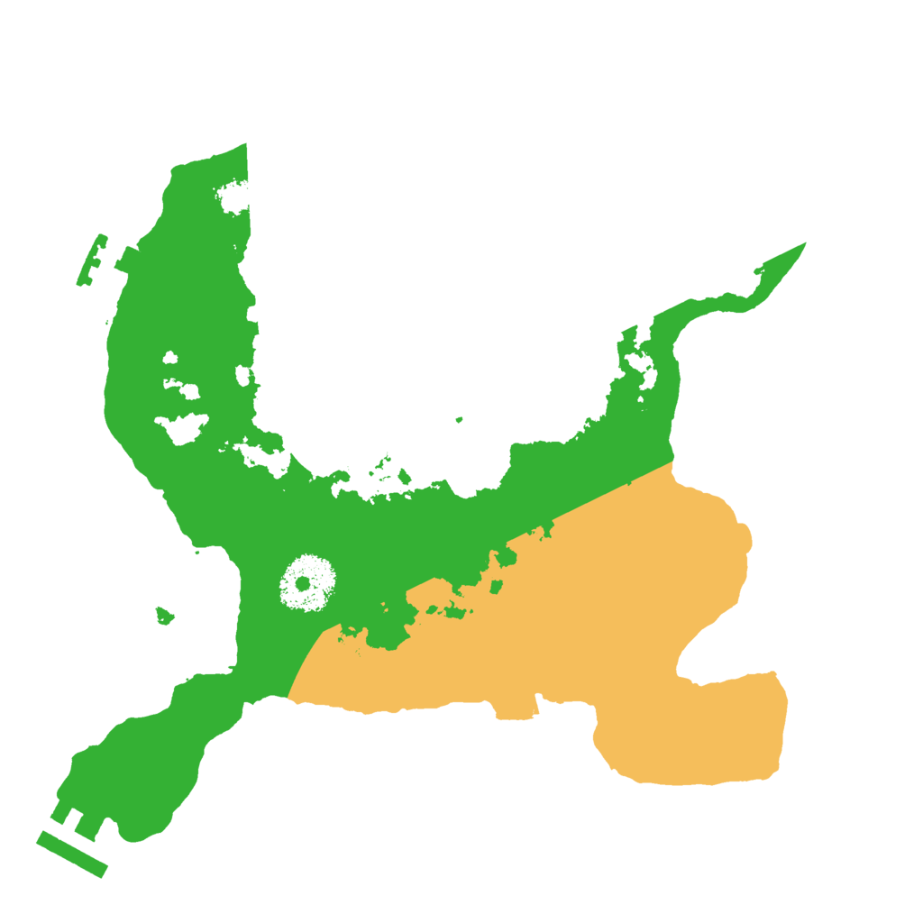 Biome Rust Map: Procedural Map, Size: 2500, Seed: 2044775508