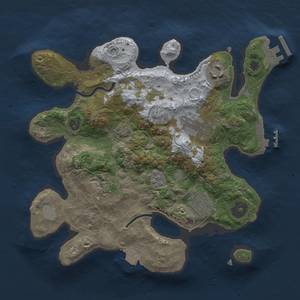 Thumbnail Rust Map: Procedural Map, Size: 2750, Seed: 444, 11 Monuments