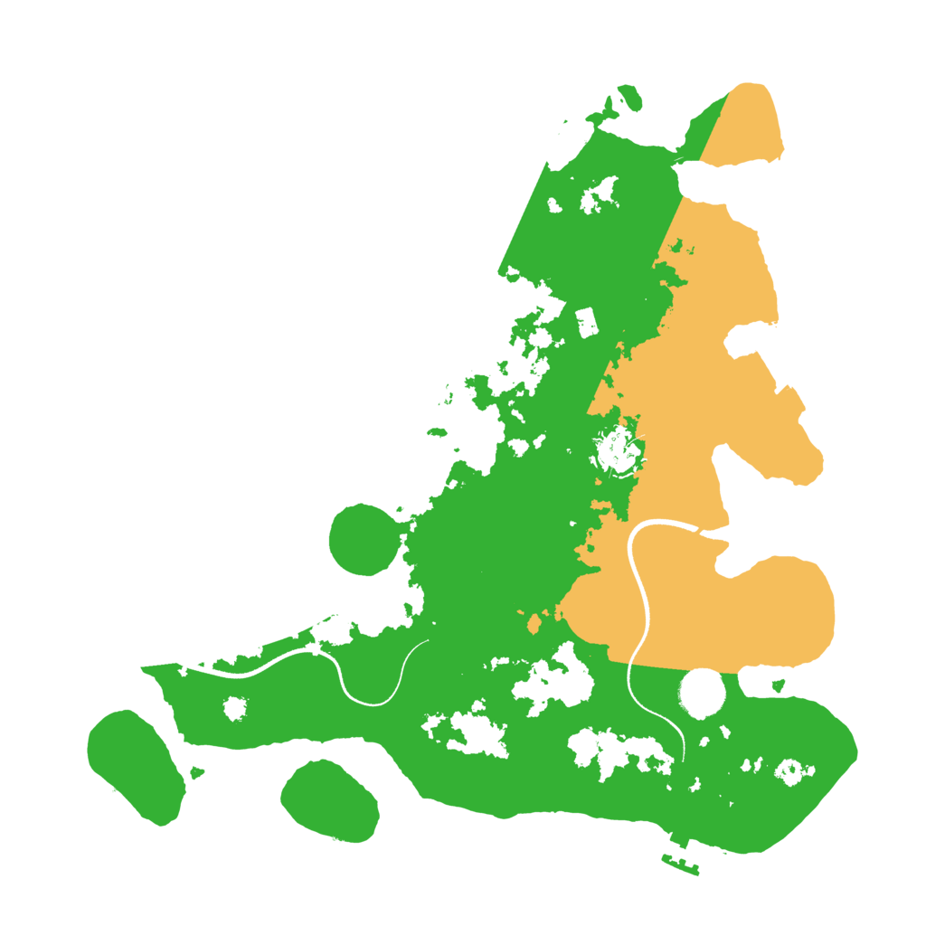 Biome Rust Map: Procedural Map, Size: 3500, Seed: 893921045
