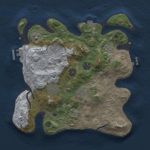 Thumbnail Rust Map: Procedural Map, Size: 3000, Seed: 765, 13 Monuments