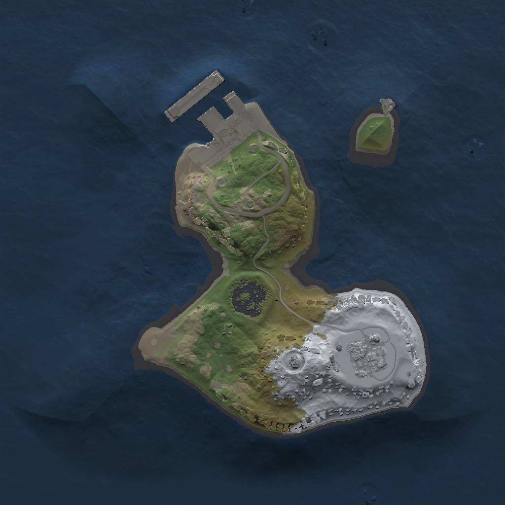 Rust Map: Procedural Map, Size: 1500, Seed: 2046843351, 5 Monuments