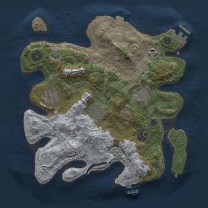 Thumbnail Rust Map: Procedural Map, Size: 3000, Seed: 746817068, 14 Monuments