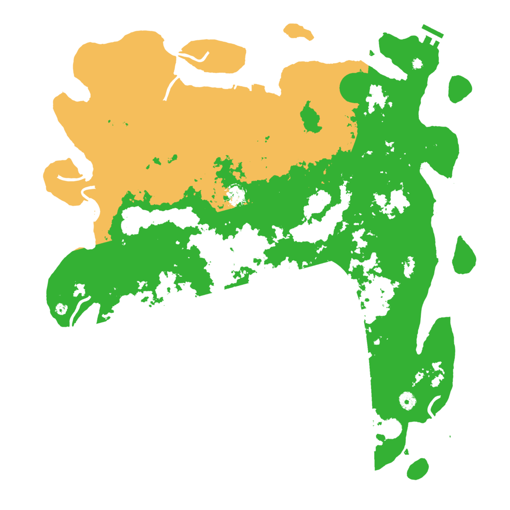 Biome Rust Map: Procedural Map, Size: 4500, Seed: 1148518209