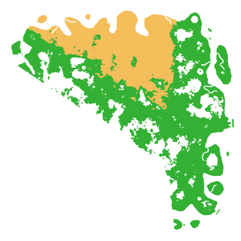 Biome Rust Map: Procedural Map, Size: 6000, Seed: 96534200