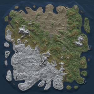 Thumbnail Rust Map: Procedural Map, Size: 6000, Seed: 96534200, 19 Monuments