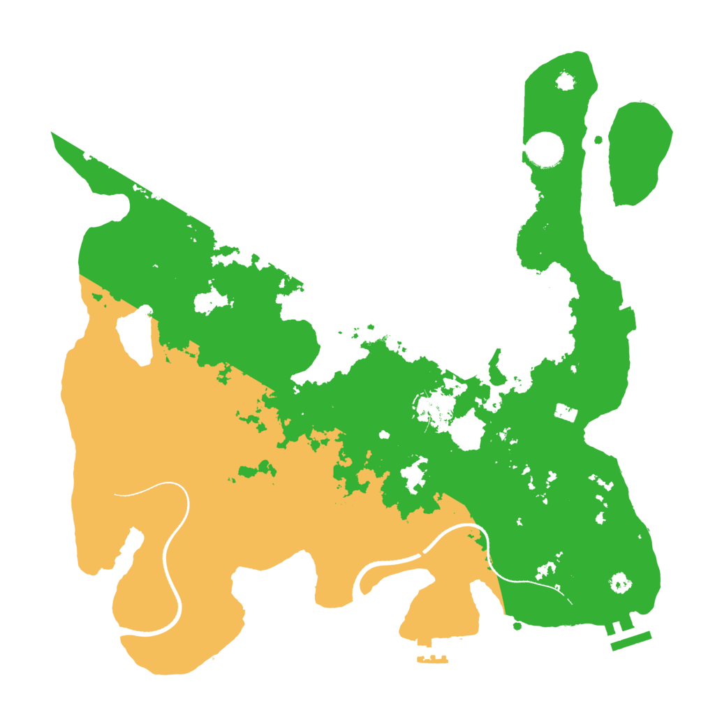 Biome Rust Map: Procedural Map, Size: 3500, Seed: 317025304