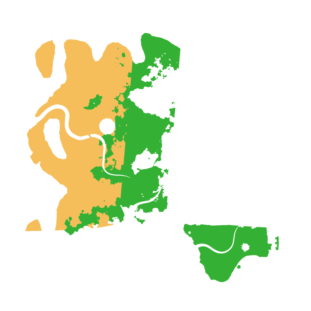 Biome Rust Map: Procedural Map, Size: 3500, Seed: 76549375