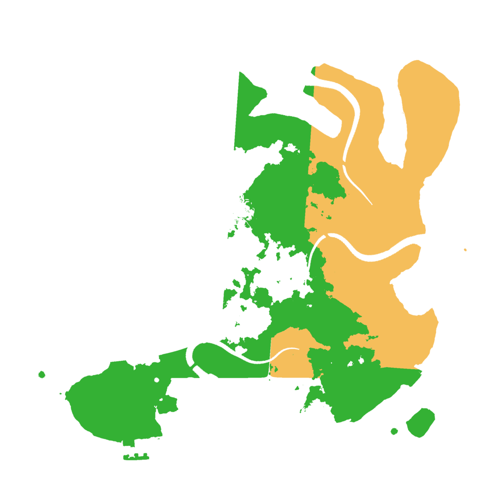 Biome Rust Map: Procedural Map, Size: 3000, Seed: 21003212