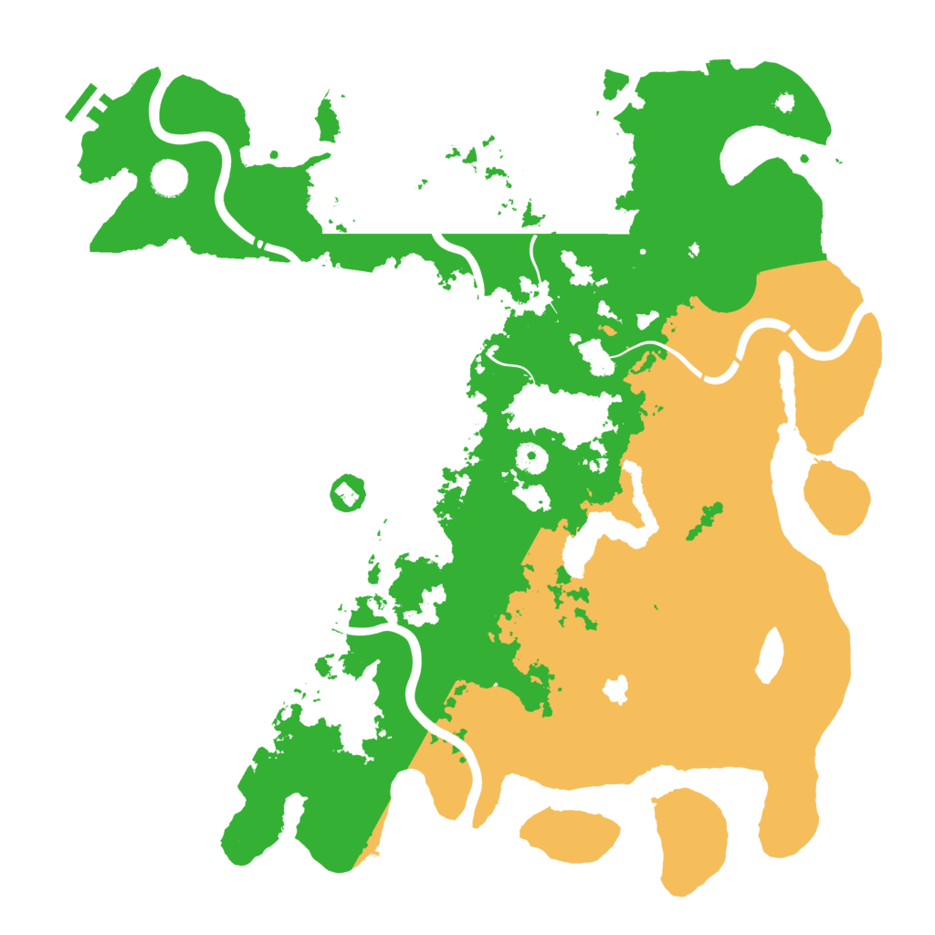 Biome Rust Map: Procedural Map, Size: 4400, Seed: 13591