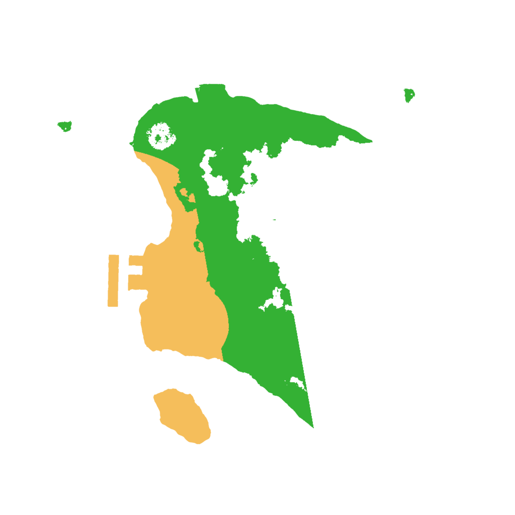 Biome Rust Map: Procedural Map, Size: 2000, Seed: 1846241871