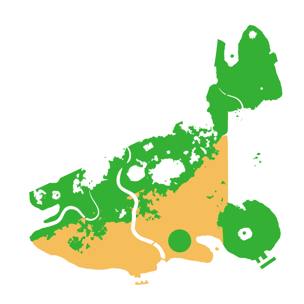 Biome Rust Map: Procedural Map, Size: 3500, Seed: 321323