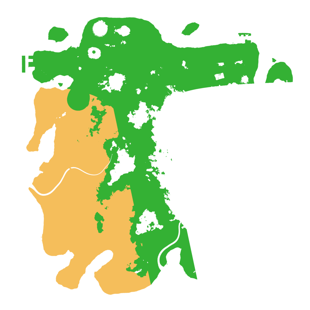 Biome Rust Map: Procedural Map, Size: 3700, Seed: 65017994