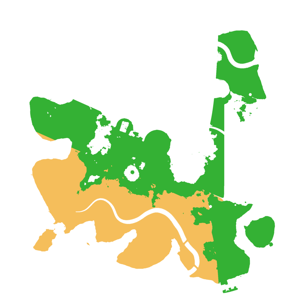Biome Rust Map: Procedural Map, Size: 3000, Seed: 18526