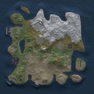 Thumbnail Rust Map: Procedural Map, Size: 3000, Seed: 1737563702, 14 Monuments