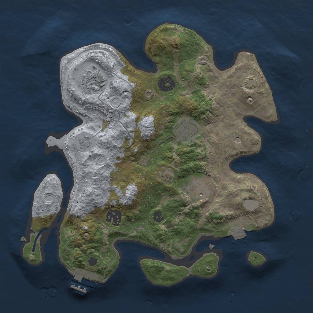 Rust Map: Procedural Map, Size: 2900, Seed: 444566652, 11 Monuments
