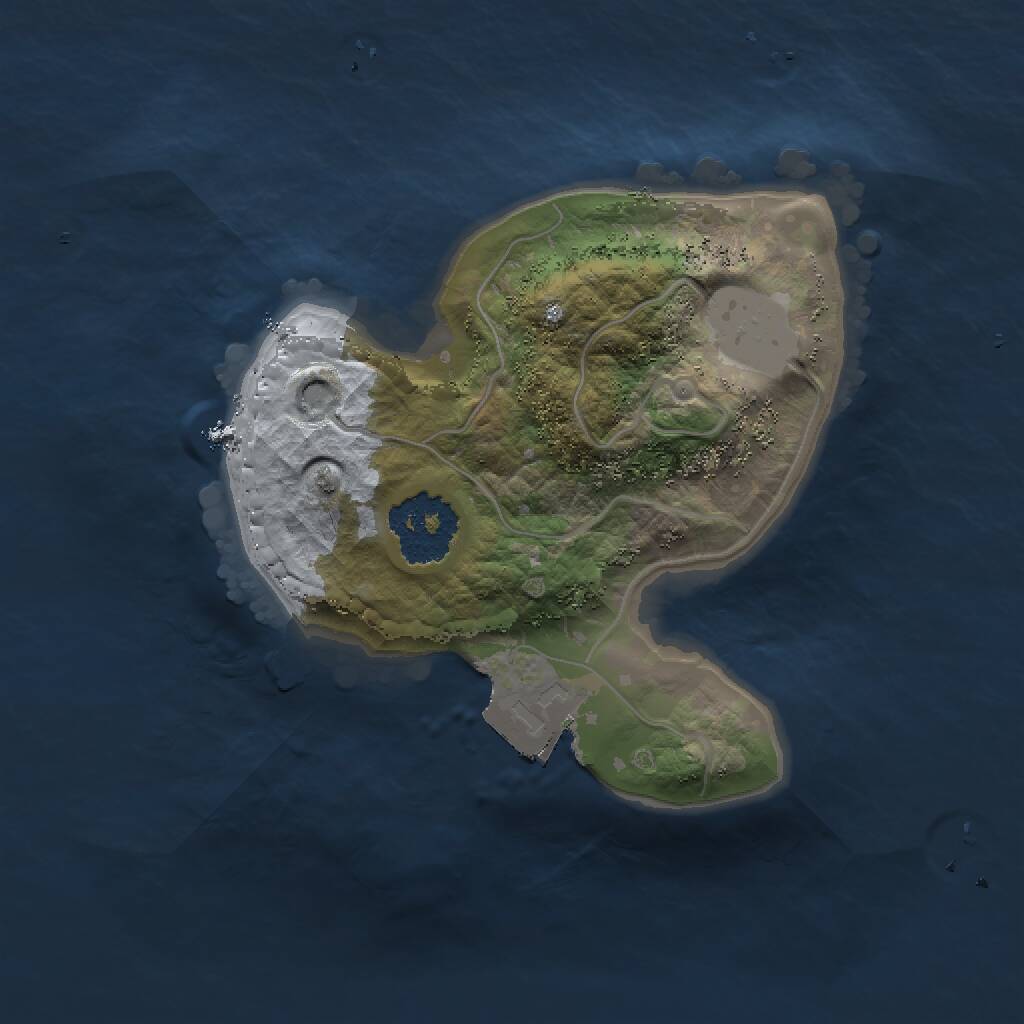 Rust Map: Procedural Map, Size: 1500, Seed: 103729859, 1 Monuments