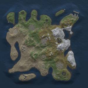 Thumbnail Rust Map: Procedural Map, Size: 3000, Seed: 494587738, 10 Monuments