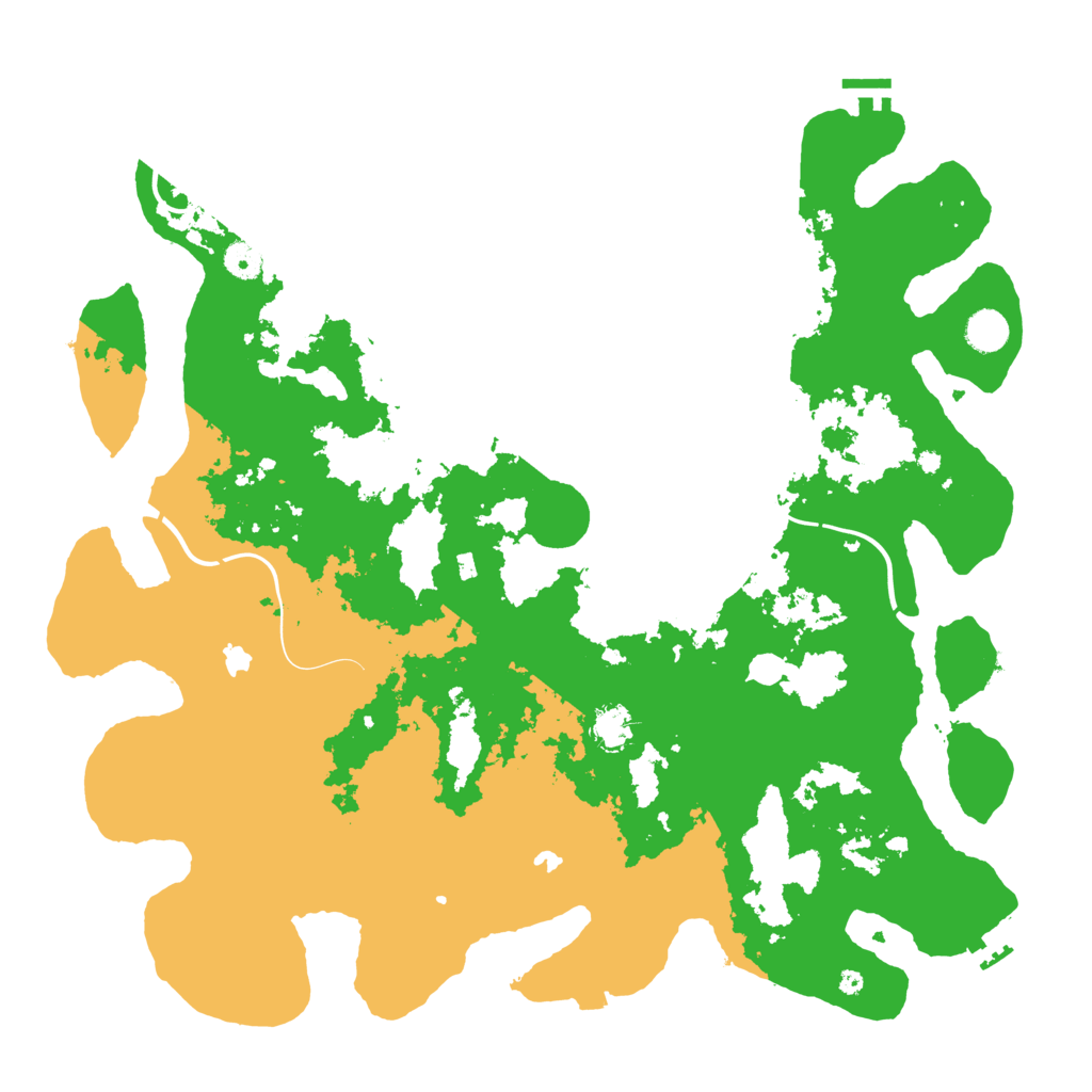 Biome Rust Map: Procedural Map, Size: 4500, Seed: 490565008