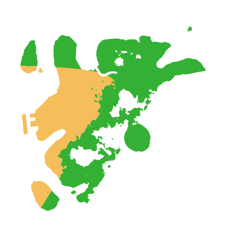 Biome Rust Map: Procedural Map, Size: 2500, Seed: 804438776