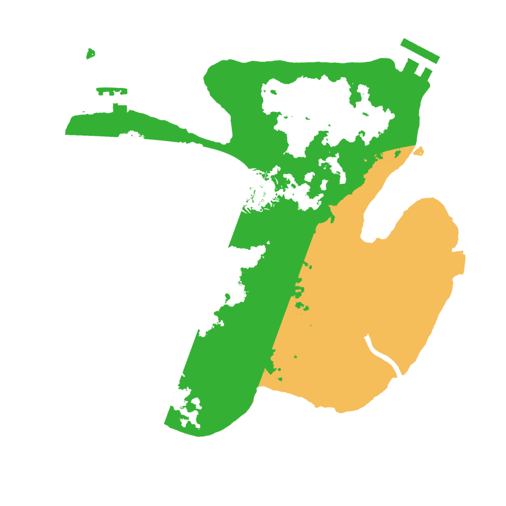 Biome Rust Map: Procedural Map, Size: 2500, Seed: 2031781150