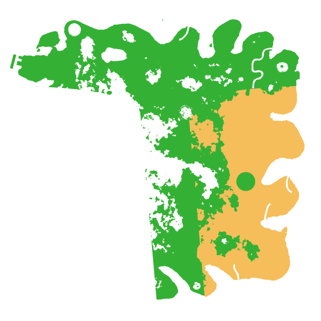 Biome Rust Map: Procedural Map, Size: 4500, Seed: 253621934