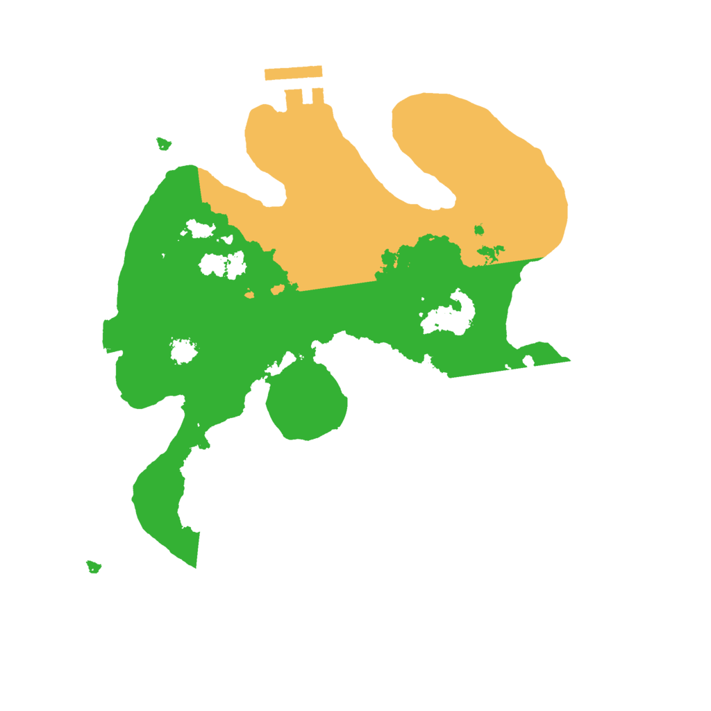 Biome Rust Map: Procedural Map, Size: 2500, Seed: 99898