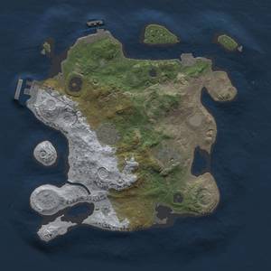 Thumbnail Rust Map: Procedural Map, Size: 2700, Seed: 520779757, 10 Monuments