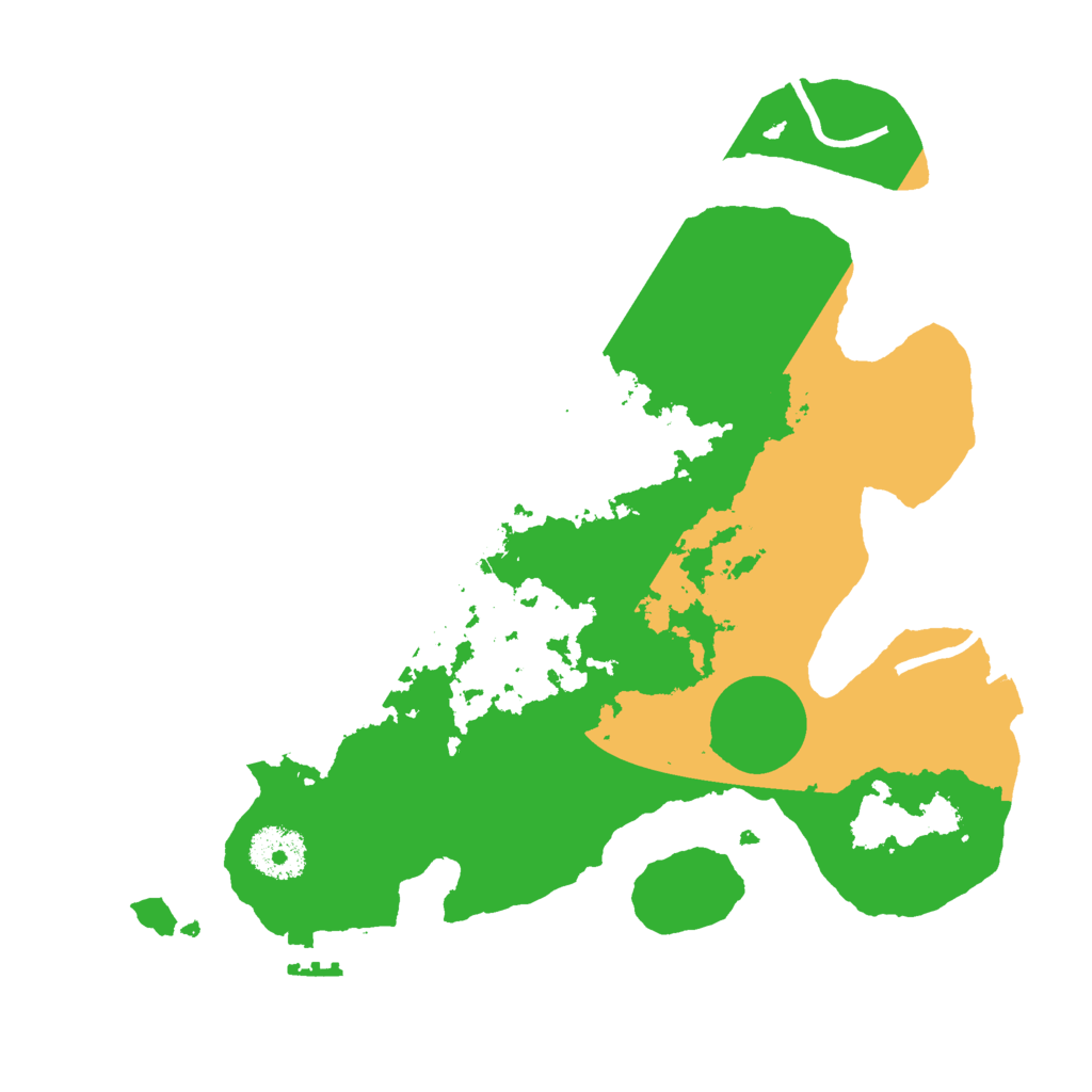 Biome Rust Map: Procedural Map, Size: 3000, Seed: 1392141234
