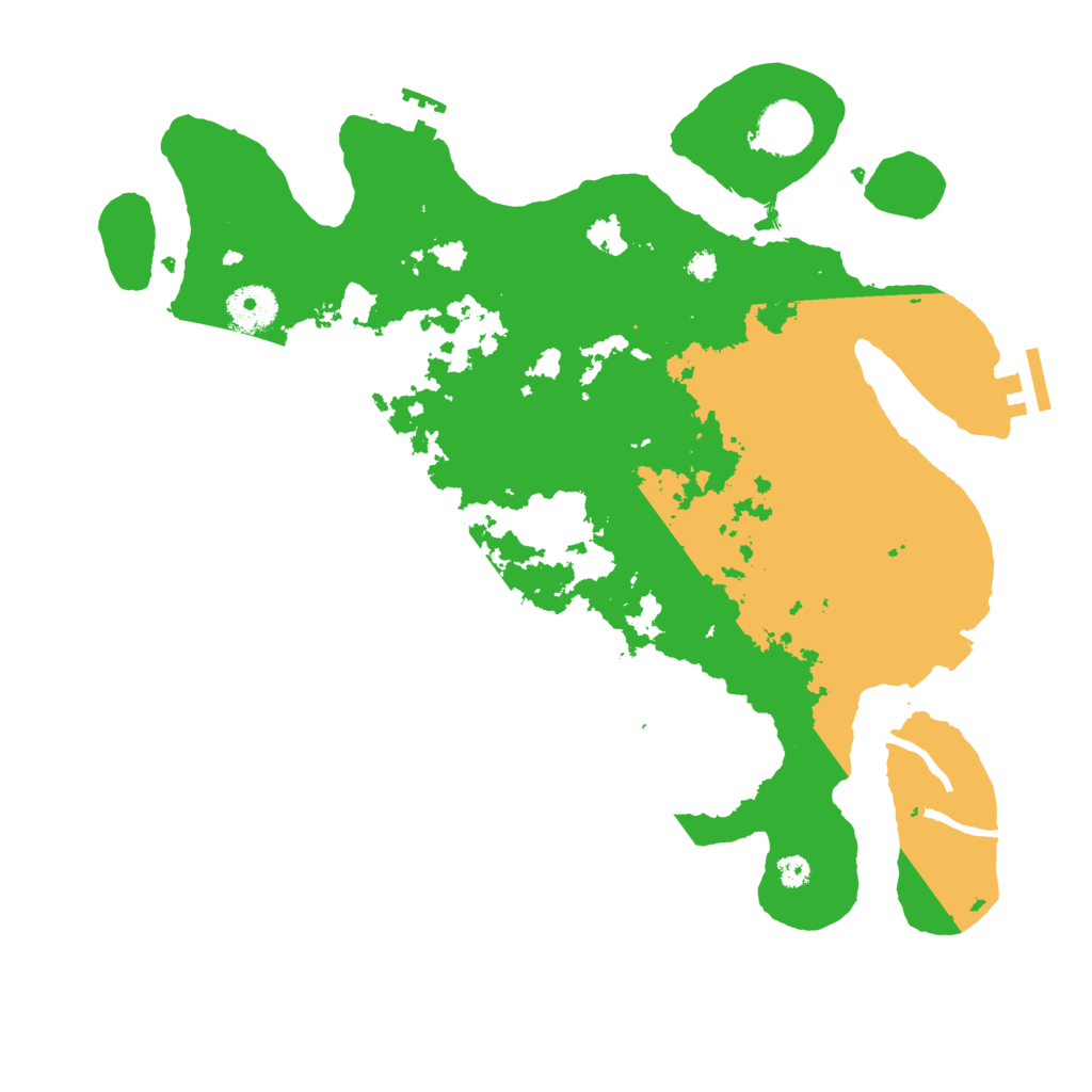 Biome Rust Map: Procedural Map, Size: 3500, Seed: 650541185