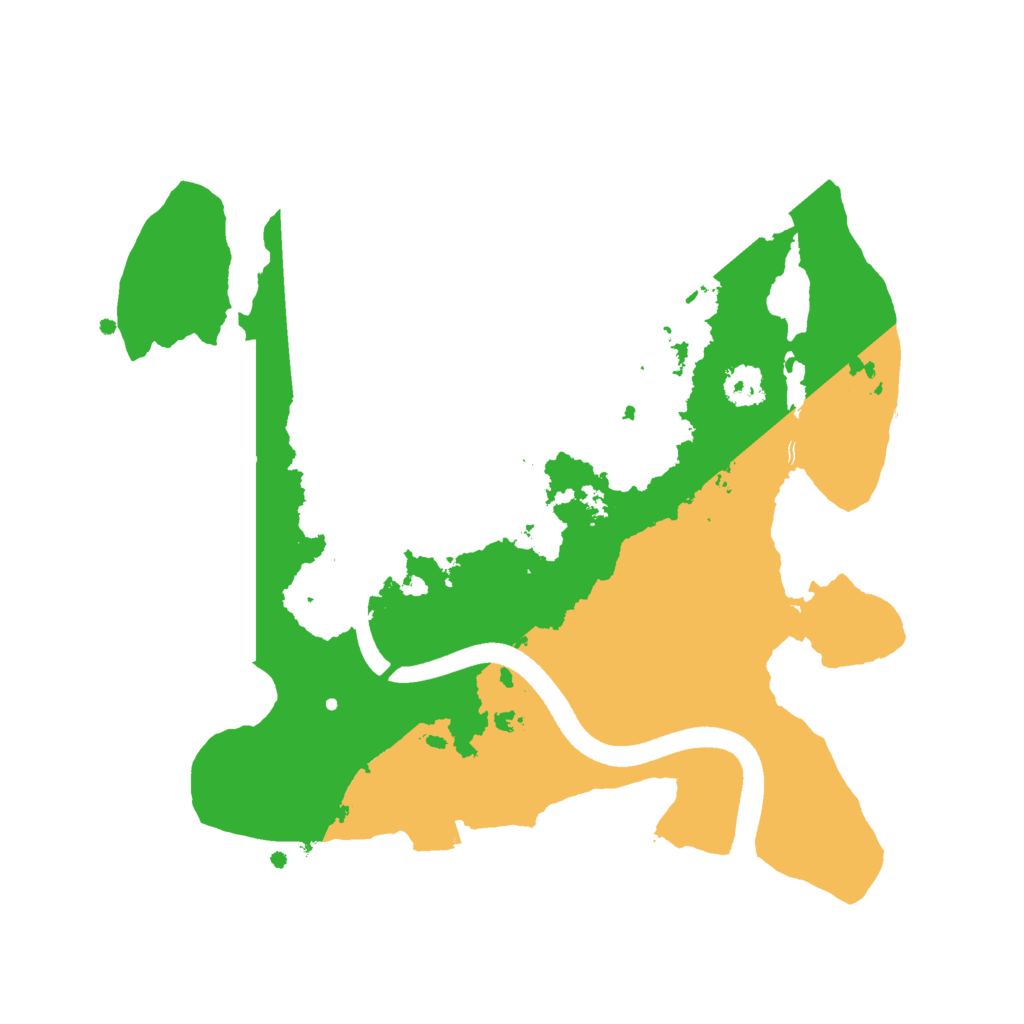 Biome Rust Map: Procedural Map, Size: 2500, Seed: 143495145