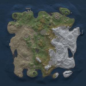 Thumbnail Rust Map: Procedural Map, Size: 3500, Seed: 4753853, 15 Monuments