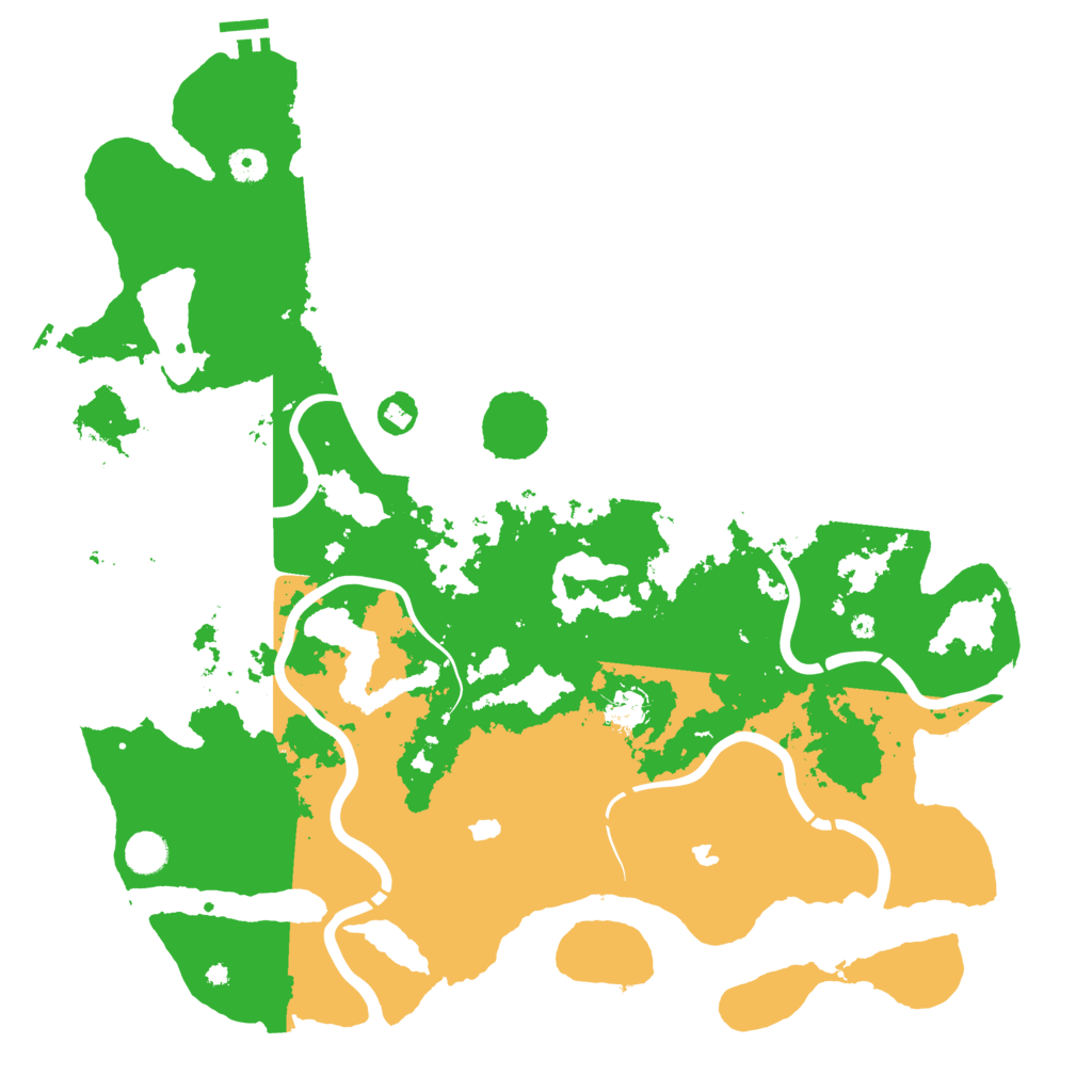 Biome Rust Map: Procedural Map, Size: 4500, Seed: 1231407107