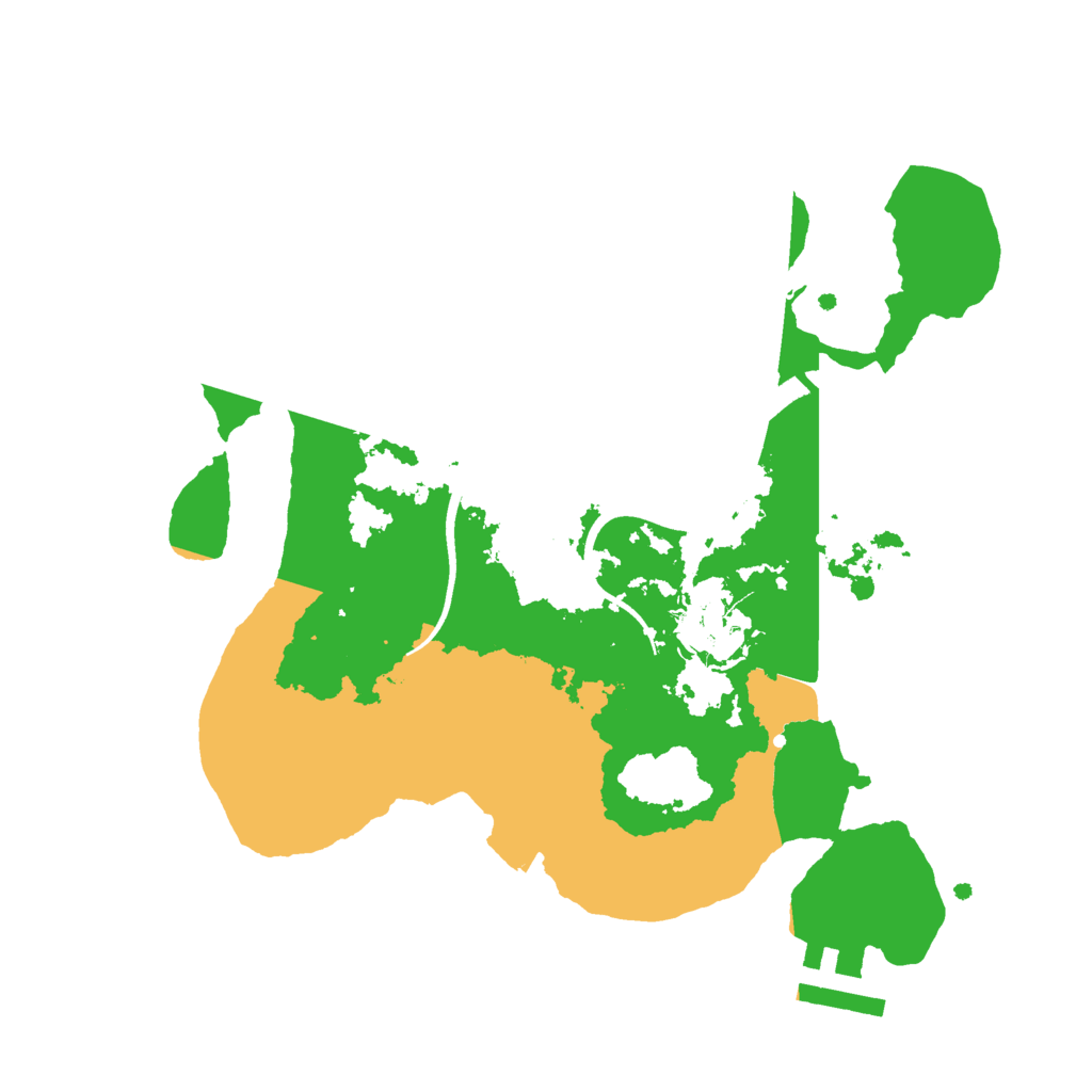 Biome Rust Map: Procedural Map, Size: 2500, Seed: 1509