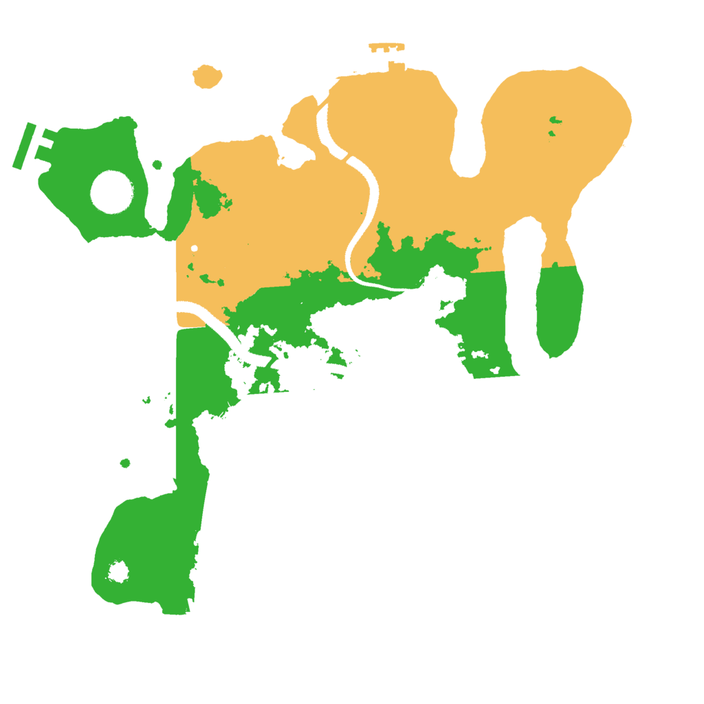 Biome Rust Map: Procedural Map, Size: 3000, Seed: 93679