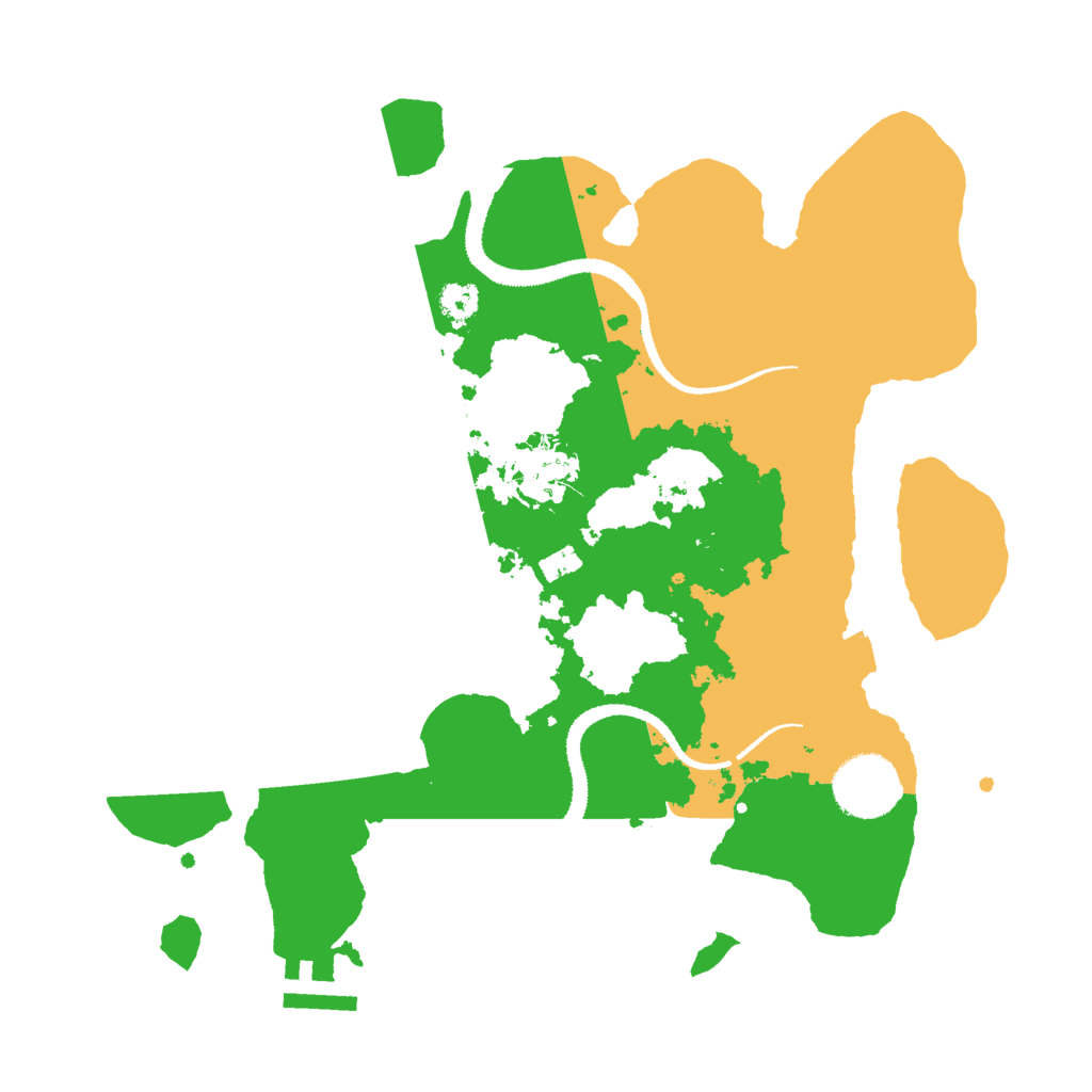 Biome Rust Map: Procedural Map, Size: 3000, Seed: 13521