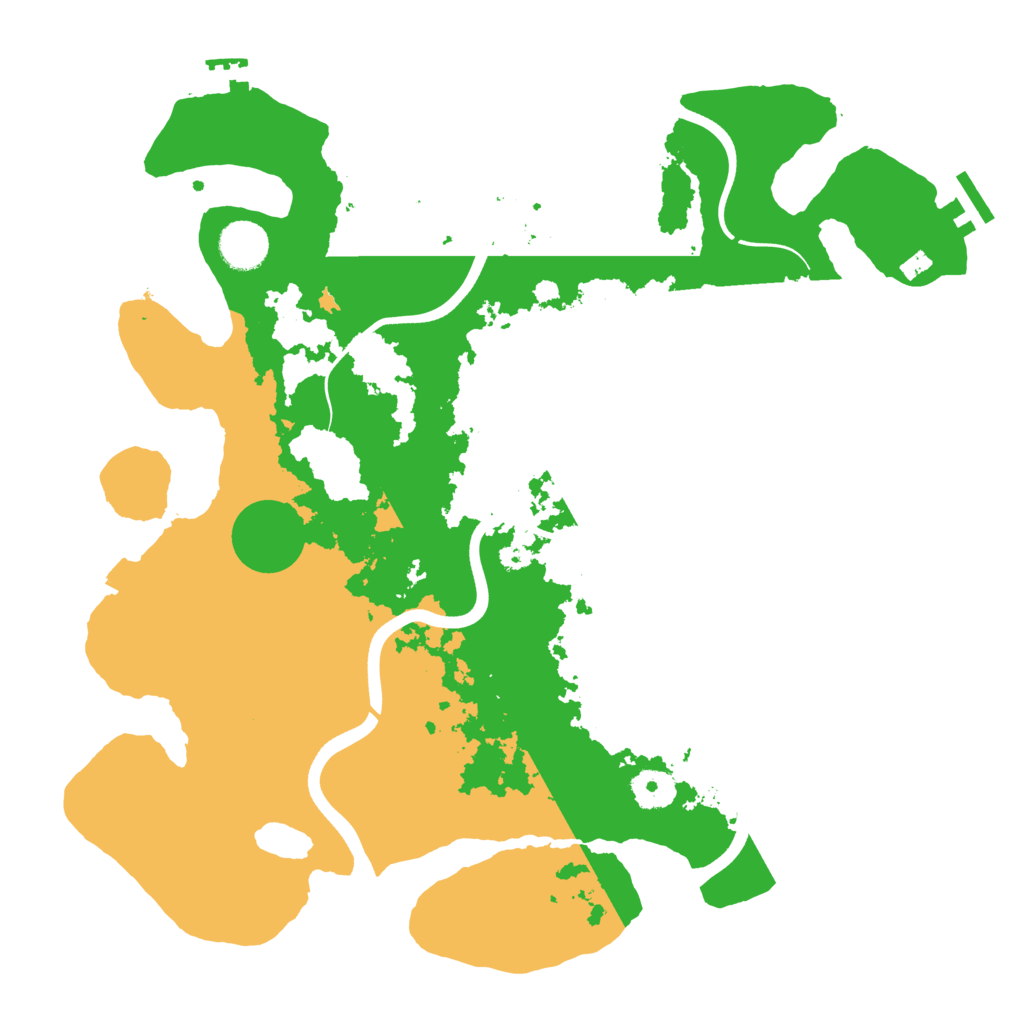 Biome Rust Map: Procedural Map, Size: 3700, Seed: 928