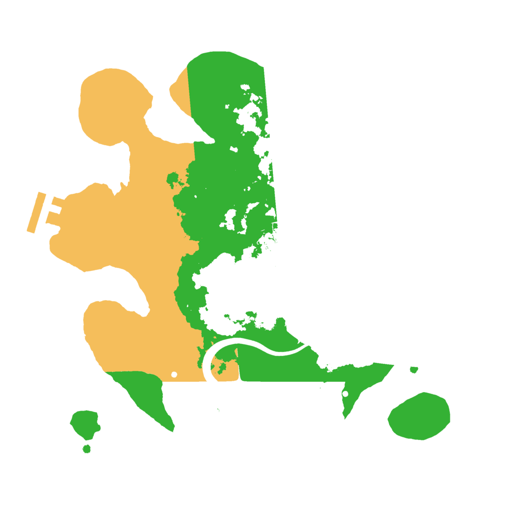 Biome Rust Map: Procedural Map, Size: 2500, Seed: 338072560