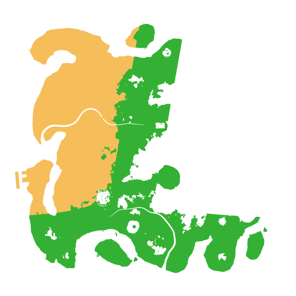 Biome Rust Map: Procedural Map, Size: 3500, Seed: 74568