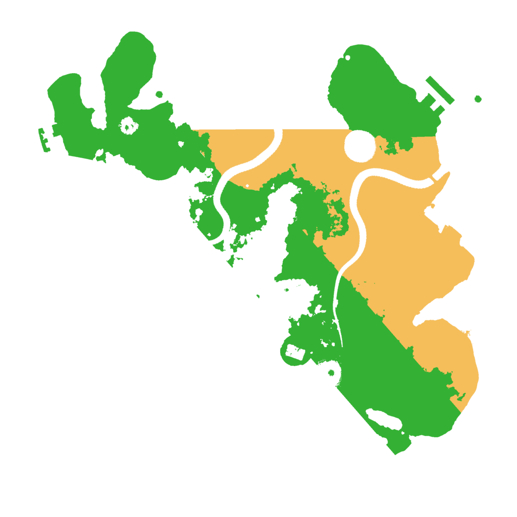Biome Rust Map: Procedural Map, Size: 3000, Seed: 27999
