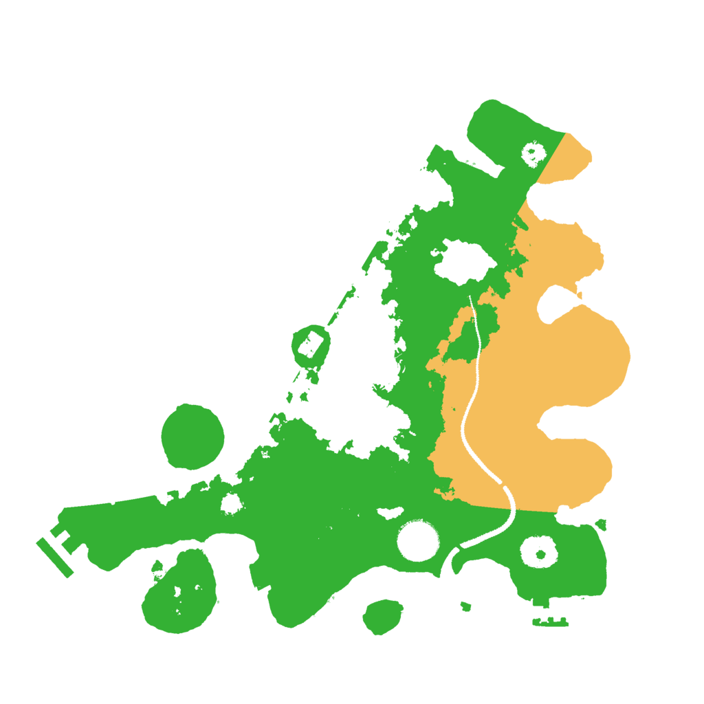 Biome Rust Map: Procedural Map, Size: 3000, Seed: 883478664