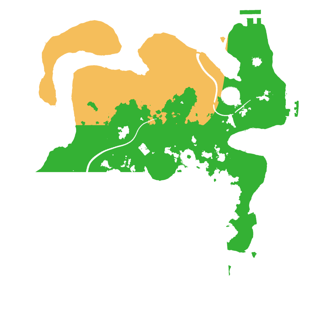 Biome Rust Map: Procedural Map, Size: 3000, Seed: 9758