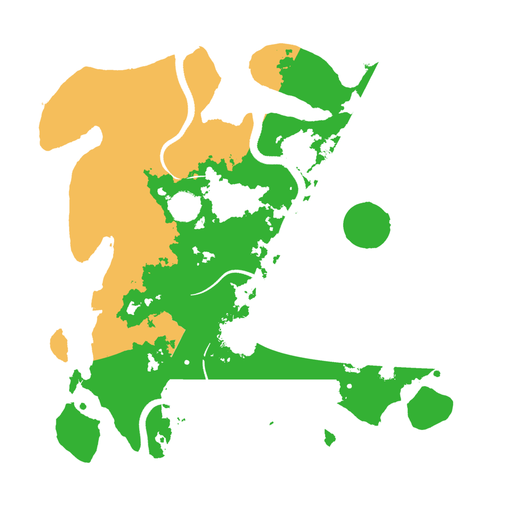 Biome Rust Map: Procedural Map, Size: 3000, Seed: 19511