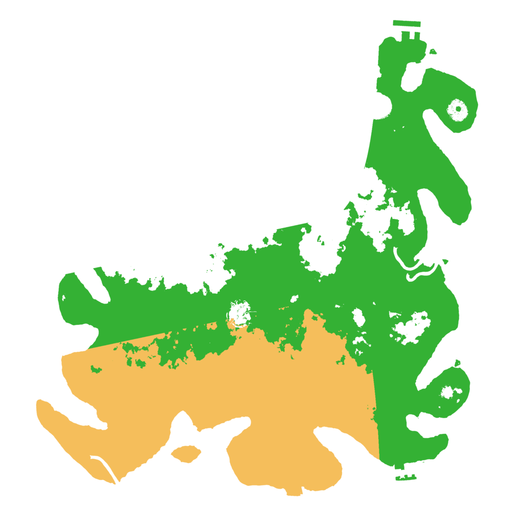 Biome Rust Map: Procedural Map, Size: 3800, Seed: 422442