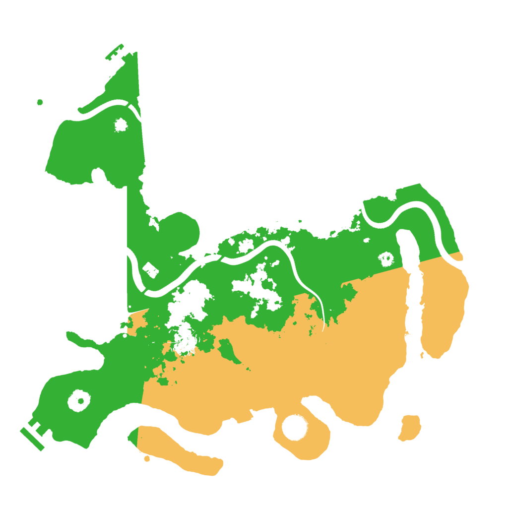 Biome Rust Map: Procedural Map, Size: 3500, Seed: 28460514