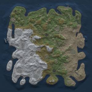 Thumbnail Rust Map: Procedural Map, Size: 4500, Seed: 117680685, 19 Monuments