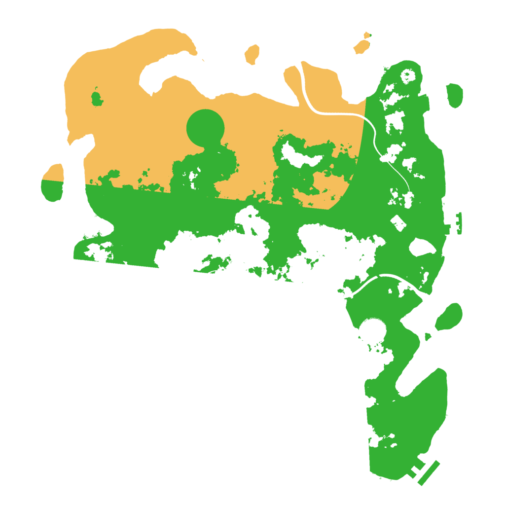 Biome Rust Map: Procedural Map, Size: 3500, Seed: 1436969668