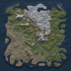 Thumbnail Rust Map: Procedural Map, Size: 5000, Seed: 322435511, 19 Monuments