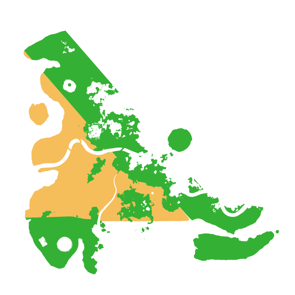 Biome Rust Map: Procedural Map, Size: 3500, Seed: 42700