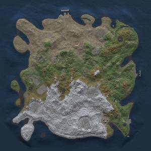 Thumbnail Rust Map: Procedural Map, Size: 3900, Seed: 1332335, 18 Monuments