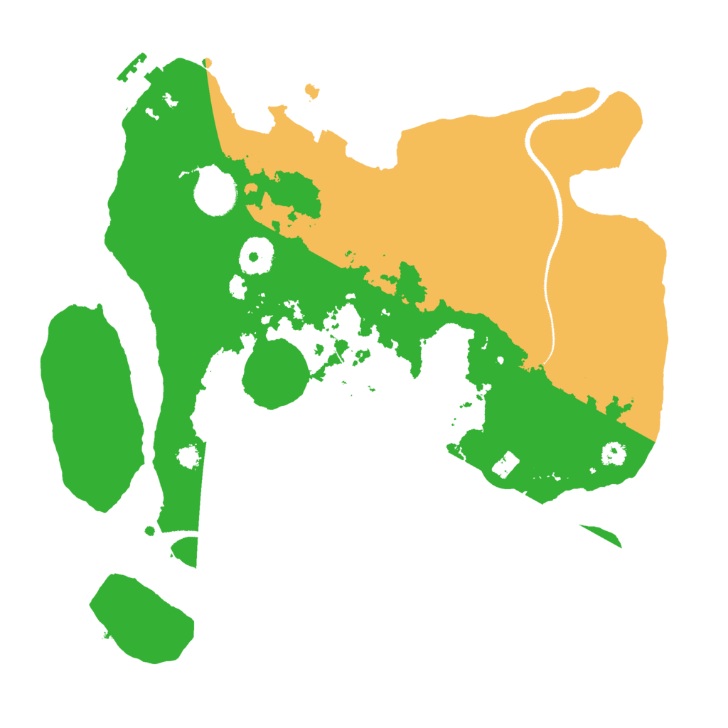 Biome Rust Map: Procedural Map, Size: 3000, Seed: 1218077132